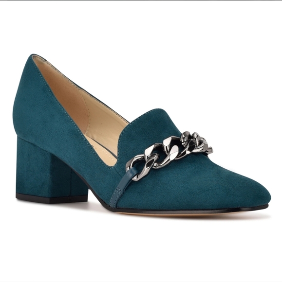 Nine West Shoes - Nine West Remal block heel loafers 8.5(M) Teal